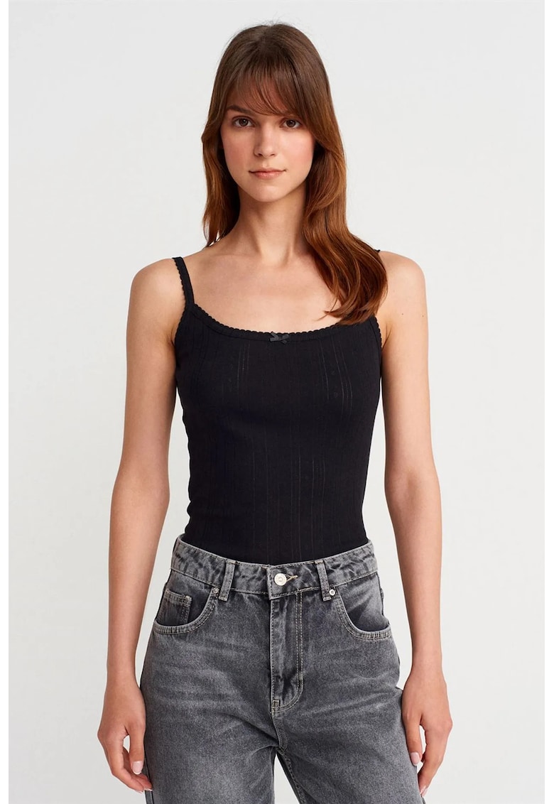 Bluza Cami slim fit - neagra - bumbac reiat - fara inchidere