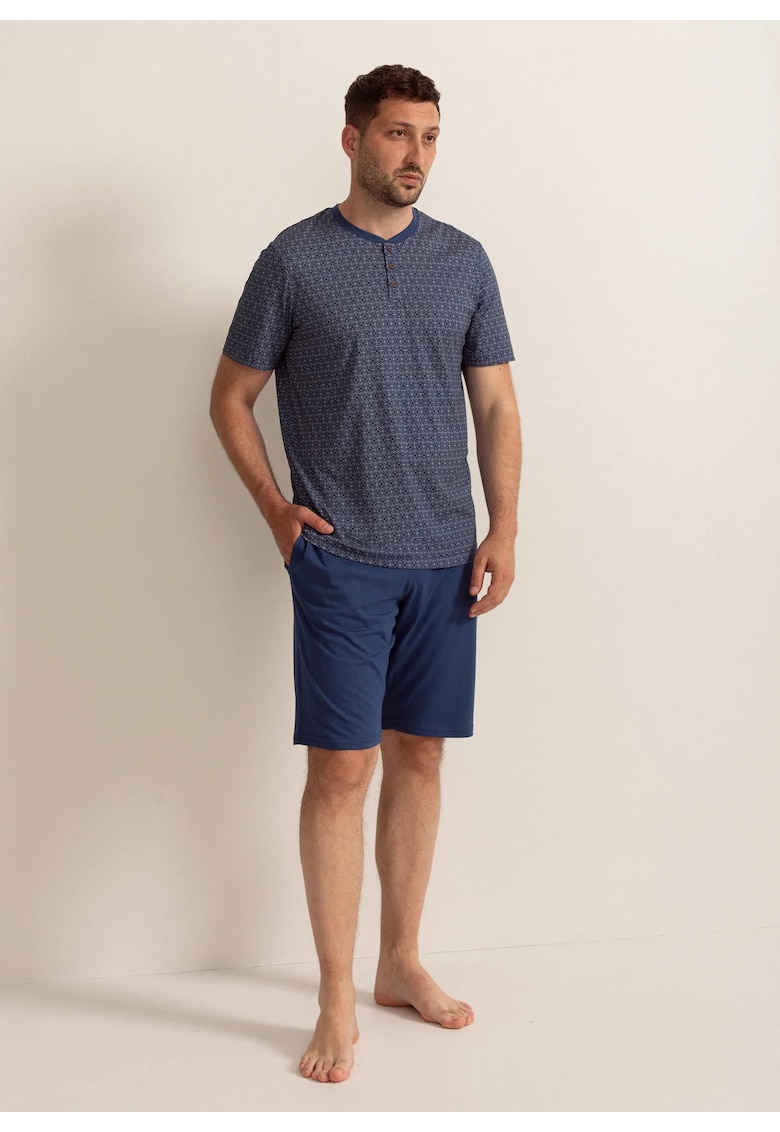 Pijama Barbati Garet Modal - Bleumarin