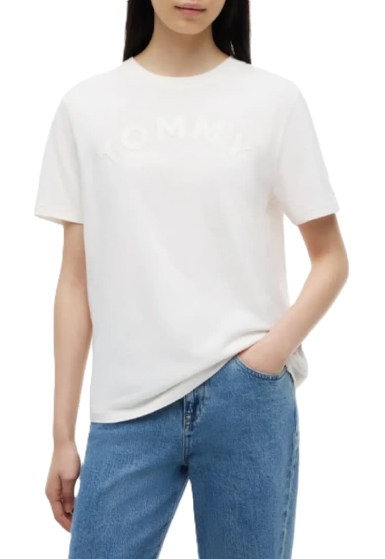 Tricou dama - Bumbac - Alb -