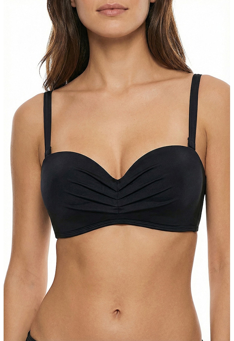 Sutien de baie bandeau - Negru