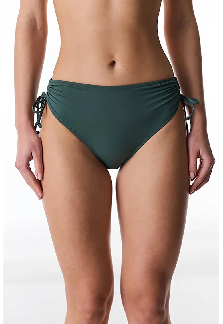 Slip brazilian cu talie medie - Verde stins