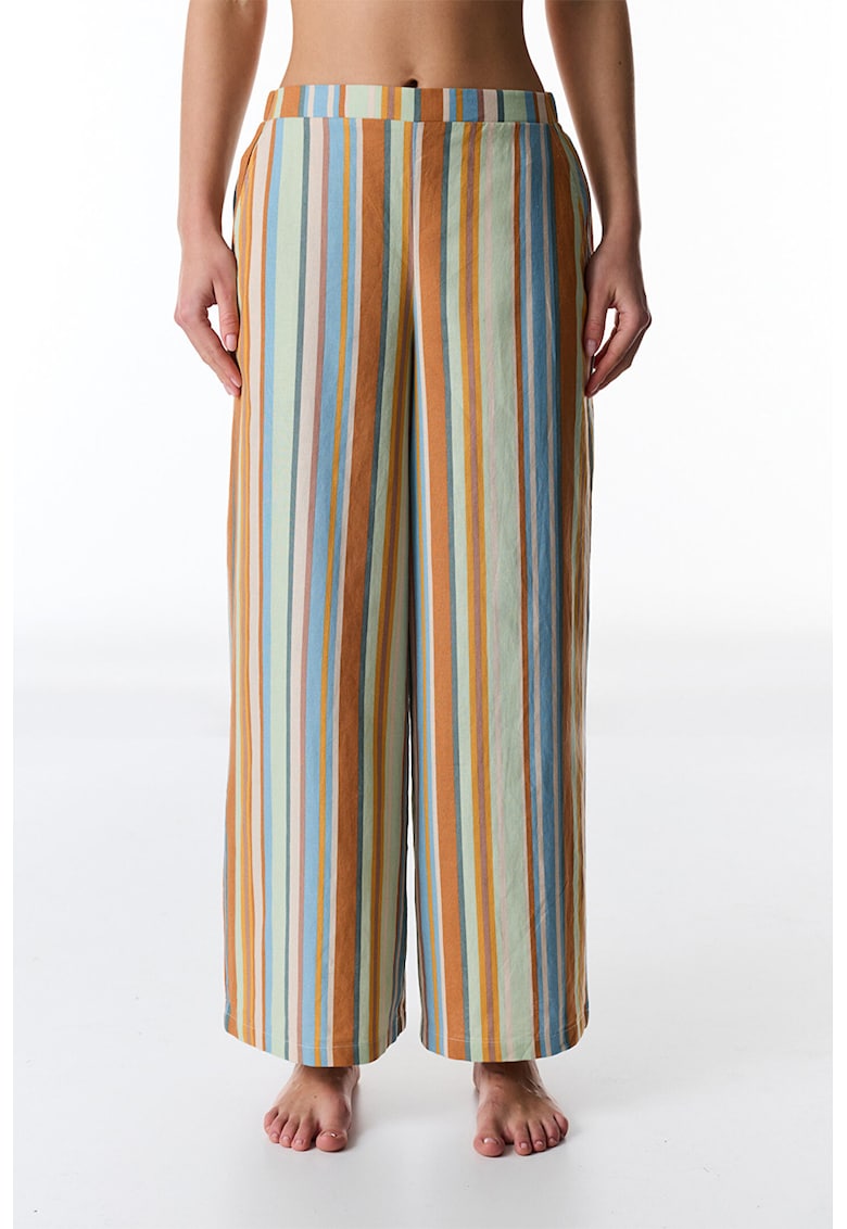 Pantaloni ampli in dungi - Multicolor