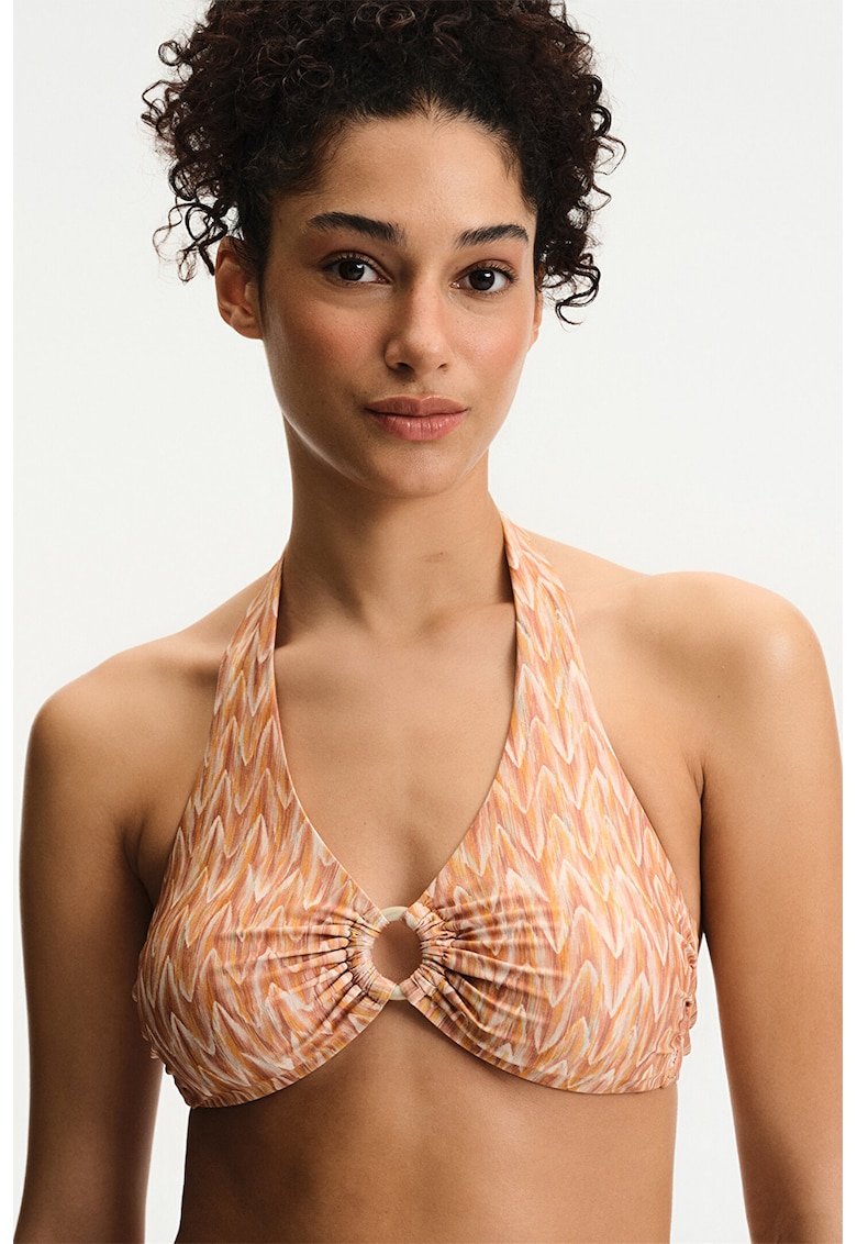 Costum de baie cu decolteu inalt - Multicolor