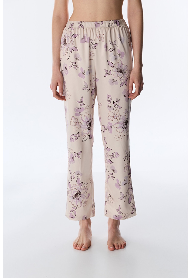 Pantaloni de pijama cu imprimeu floral - Multicolor