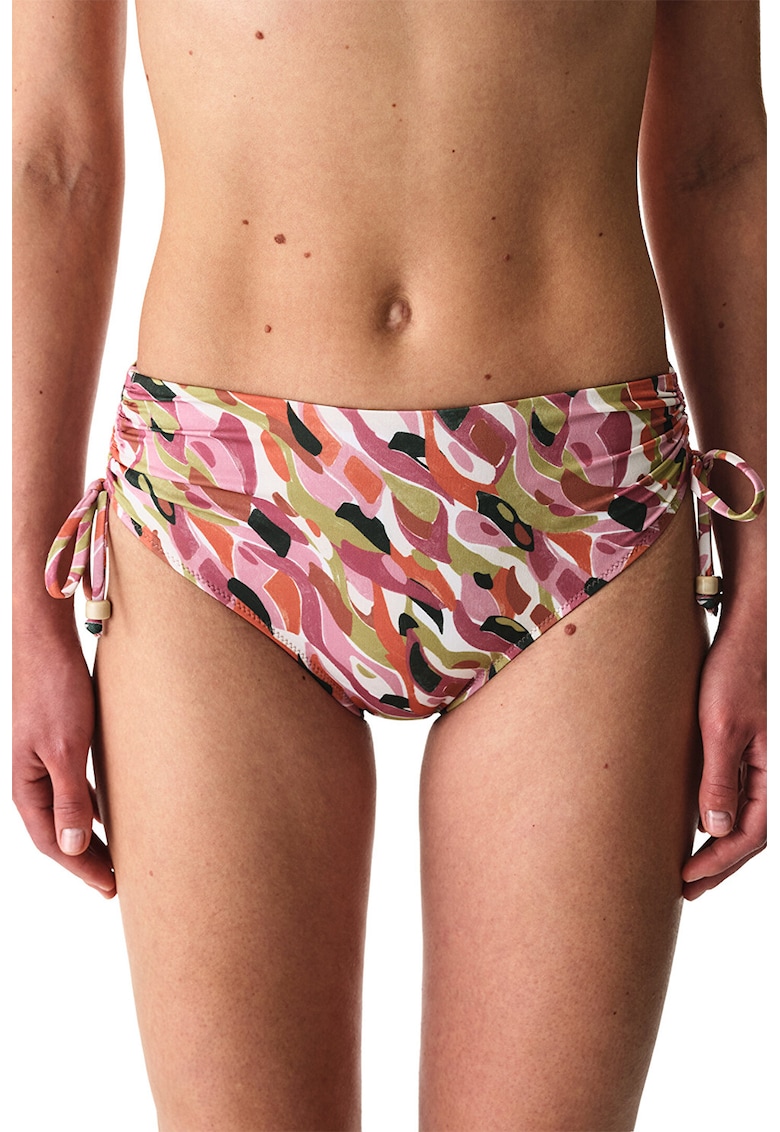 Slip hipster cu snururi laterale - Multicolor