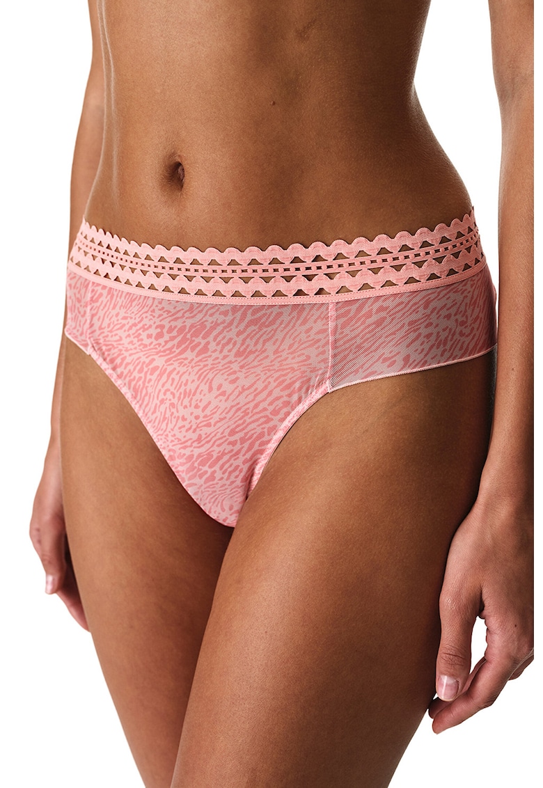 Chiloti brazilieni cu animal print - Roz deschis/Roz pastel