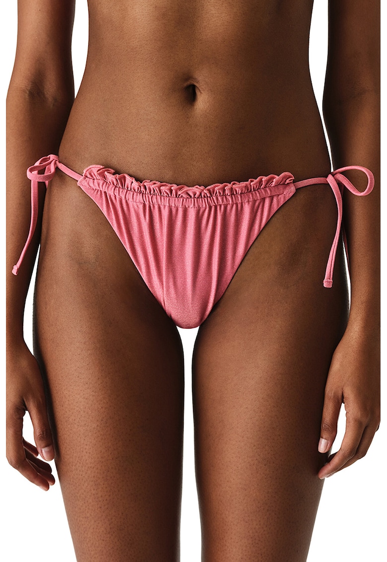 Slip brazilian cu snur lateral - Roz deschis