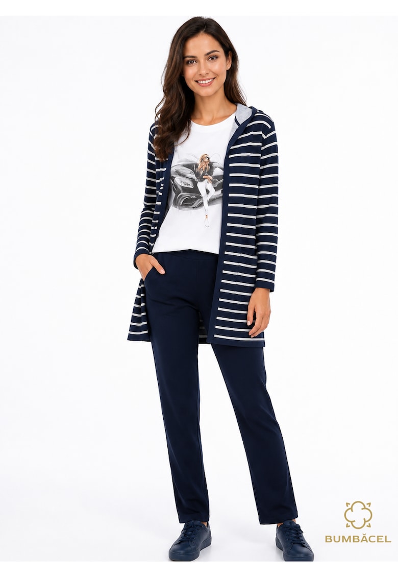 Compleu pentru dame din 3 piese – tricou - cardigan - pantaloni