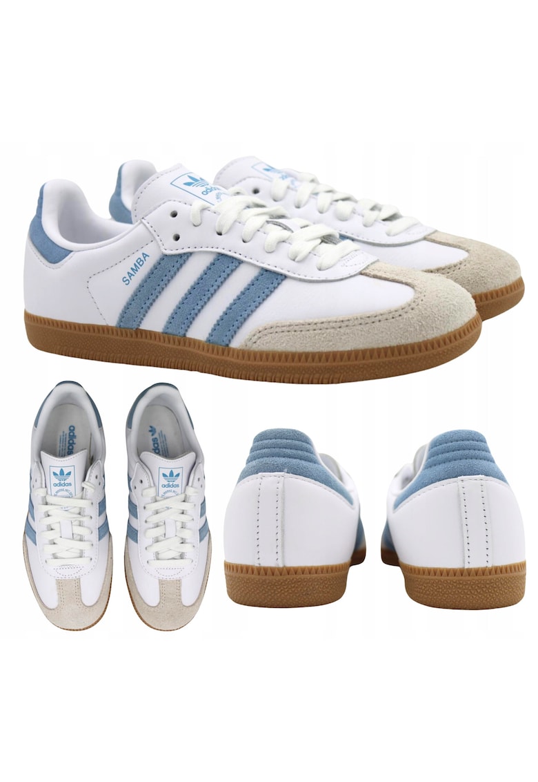 Pantofi Sport Dama Samba Og Js1391 Din Piele Naturala Talpa Din Cauciuc Tip Inchidere Siret Silueta Clasica Inspirata Din Anii Multicolor