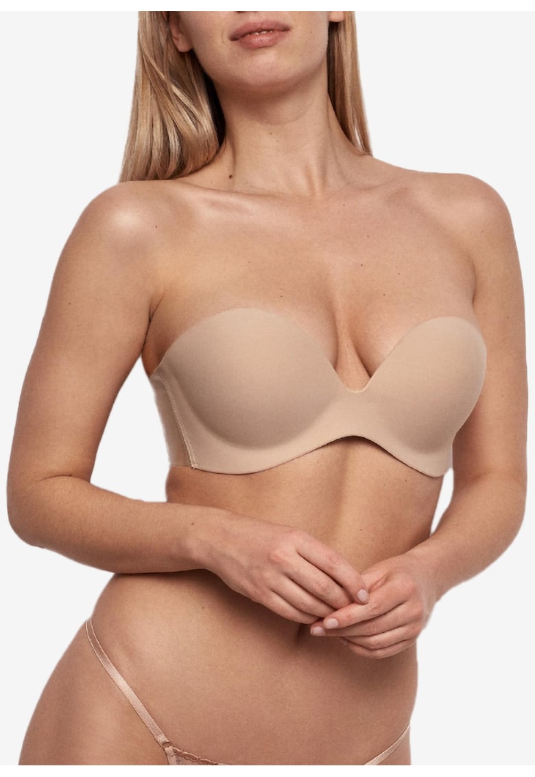 Sutien adeziv Incognito Bra - din silicon - fara bretele - Bej