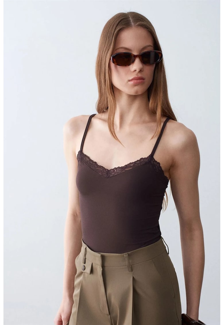 Bluza dama - slim fit - negru - 85% modal - 15% elastan