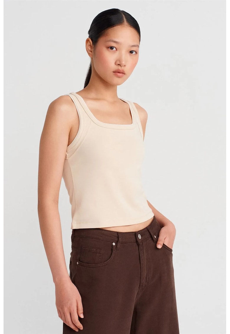 Bluze dama - casual - bej natural - 100% bumbac
