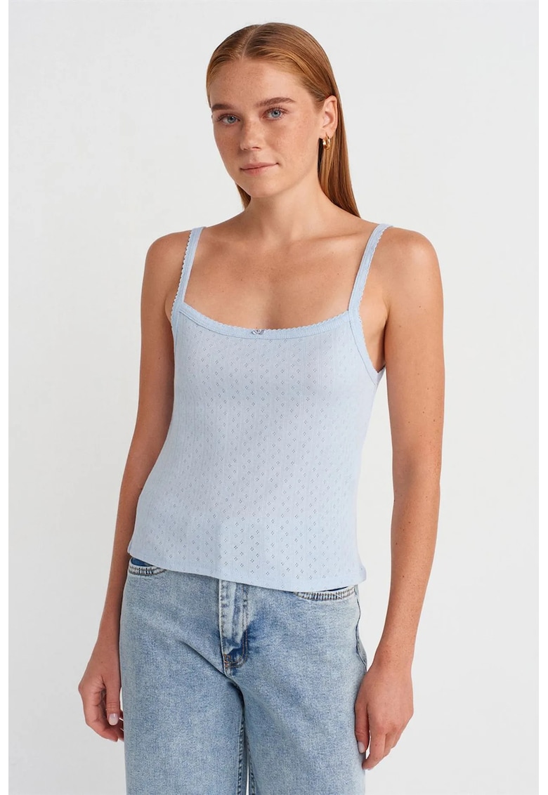 Bluze dama - casual - detaliu funda - albastru deschis - 50% bumbac - 50% modal