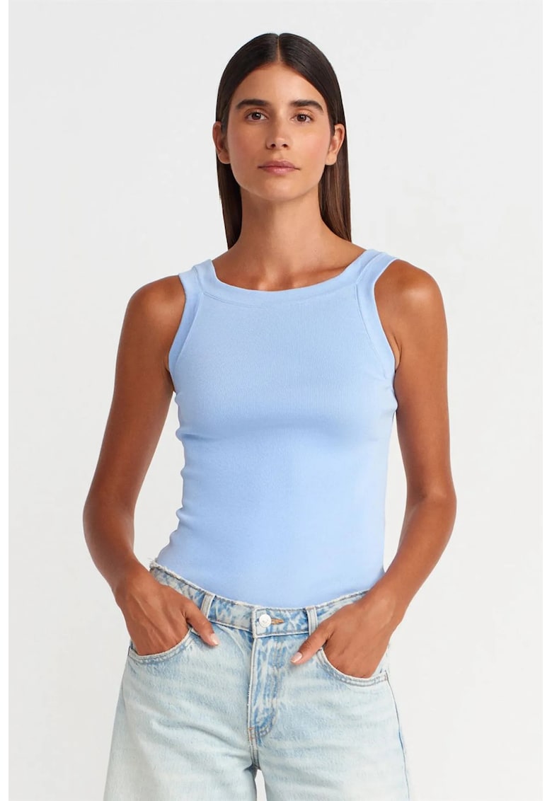 Bluza dama - bluza fara maneci - casual - Baby Blue -