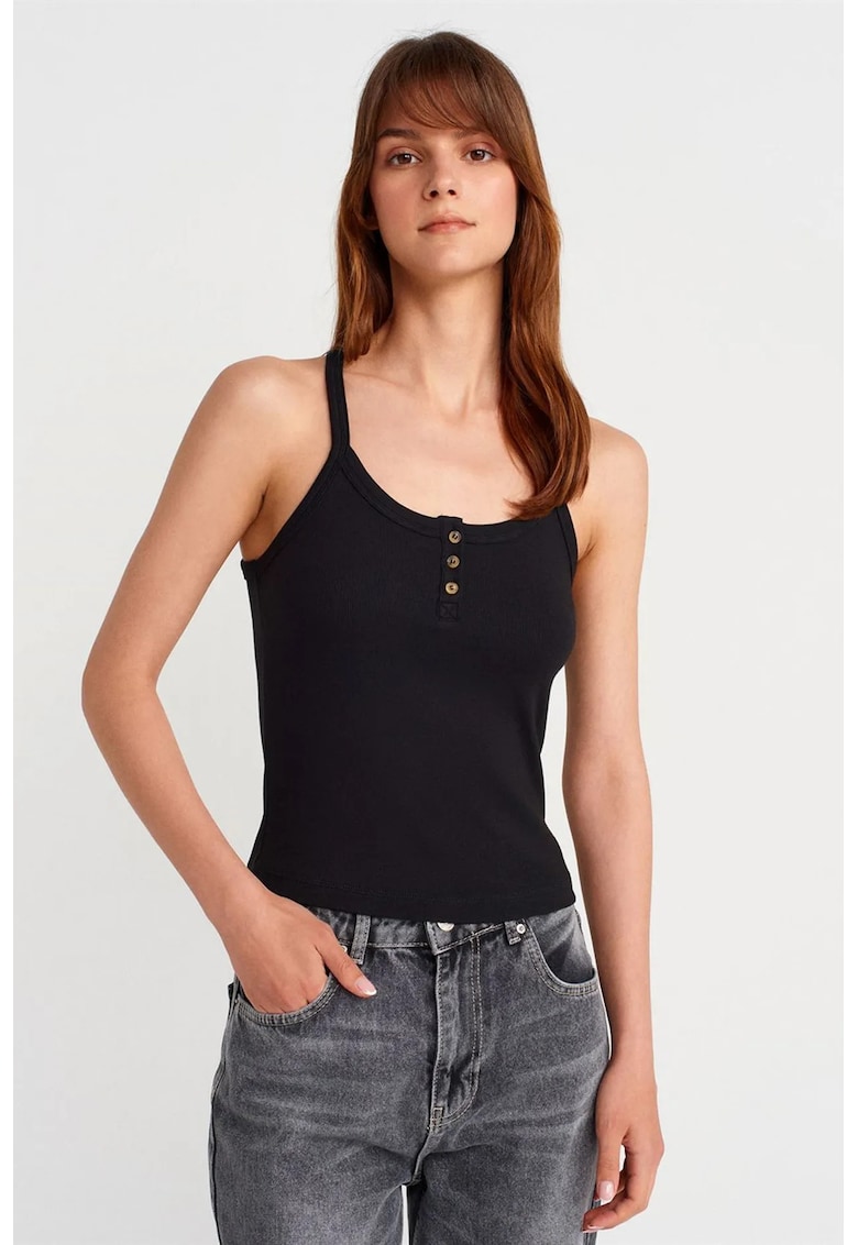 Bluze dama - tricotata - casual - negru - 47% bumbac - 47% modal - 6% elastan
