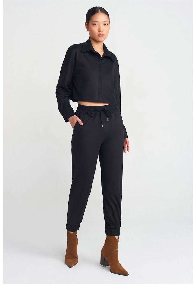 Pantaloni dama - pantaloni casual - negru - Negru