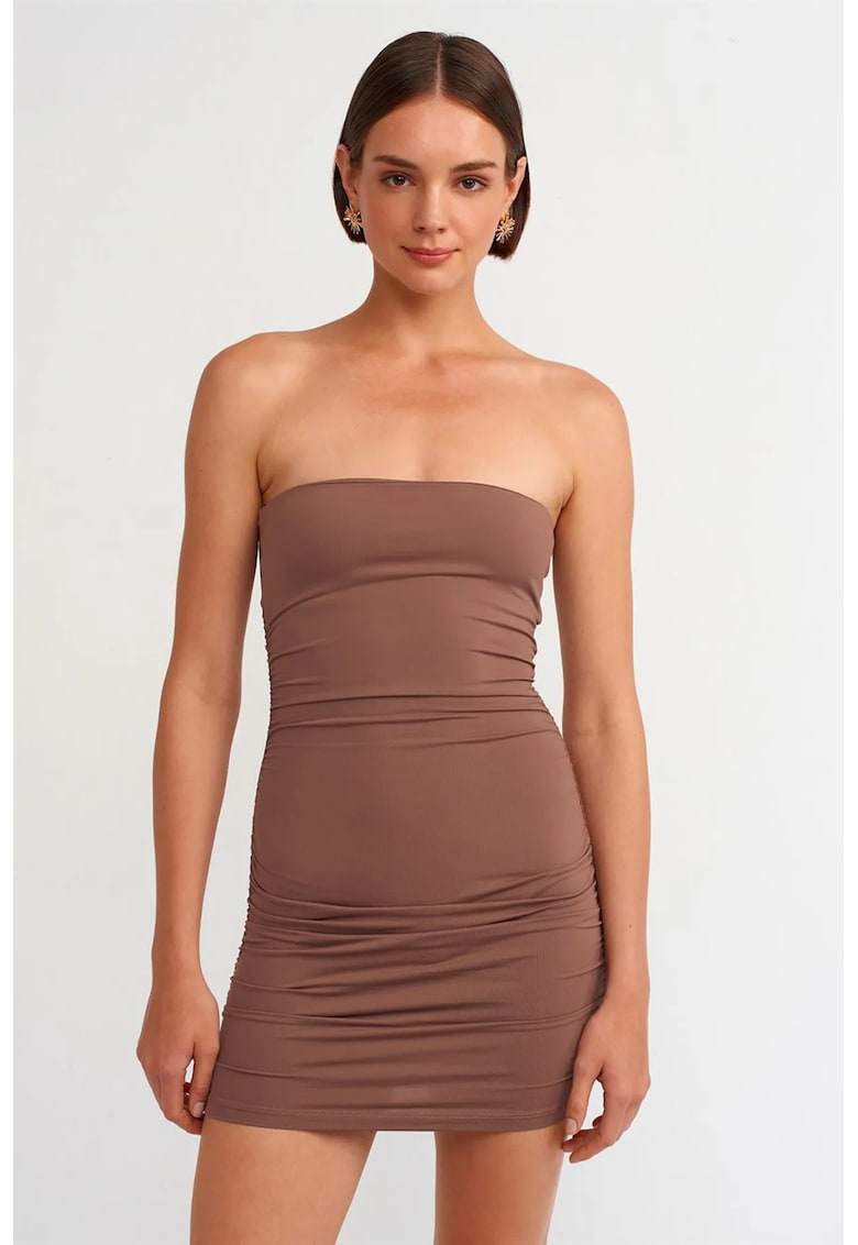 Rochie Mini Bodycon Elegant - Maro Mocha - 93% nylon/7% elastan -