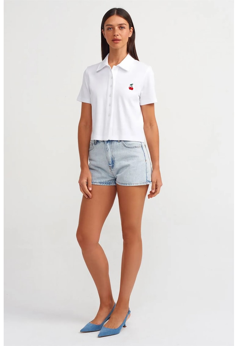 Pantaloni scurți denim albastru deschis - Albastru deschis