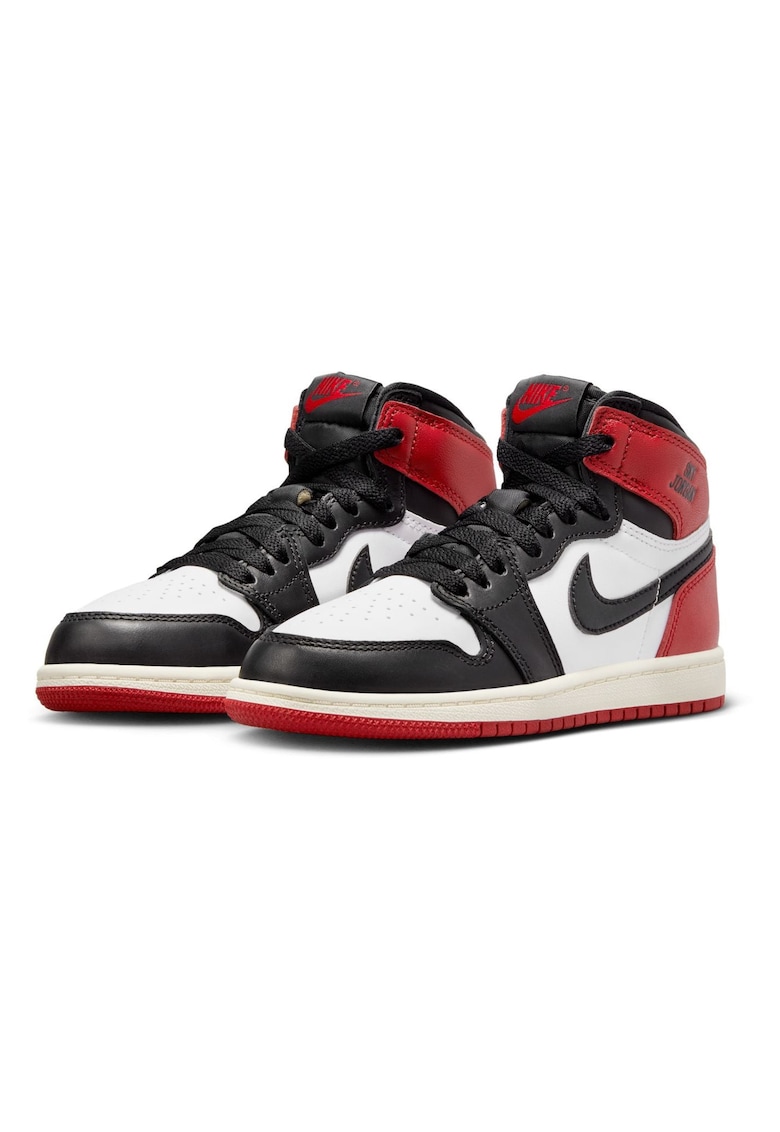 Pantofi Sport Copii Air Retro 1 High Black Toe - Alb