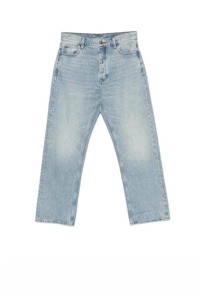 Pantaloni barbati - Essentials faded-effect - Albastru