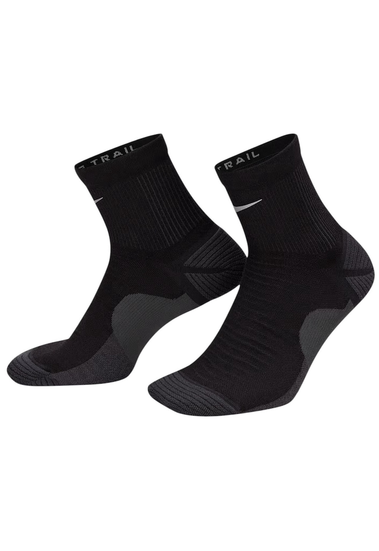 Sosete alergare Trail-Running Ankle SS 2025 - Negru/Gri antracit
