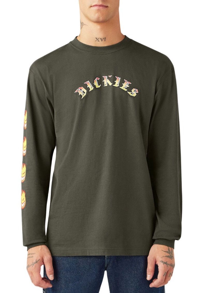 Bluza cu imprimeu pe maneca