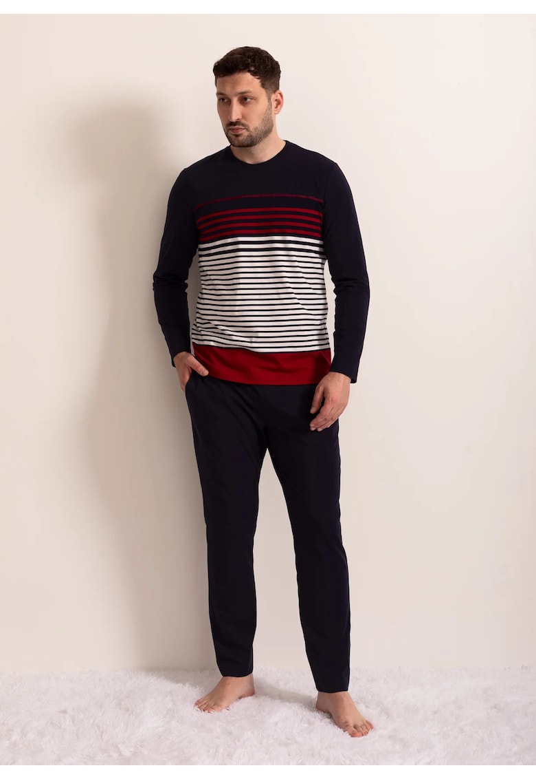 Pijama Barbati Stripes - Bleumarin