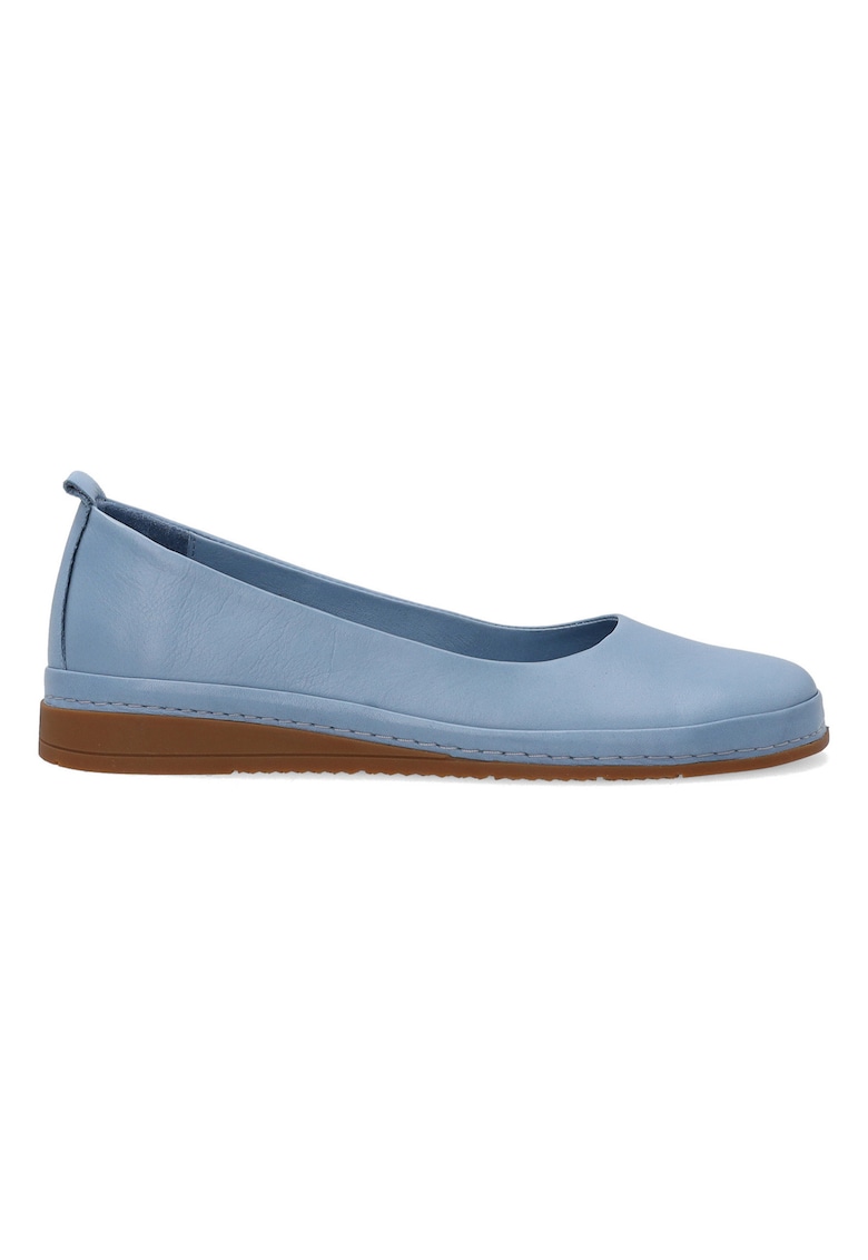 Balerini wedge din piele -