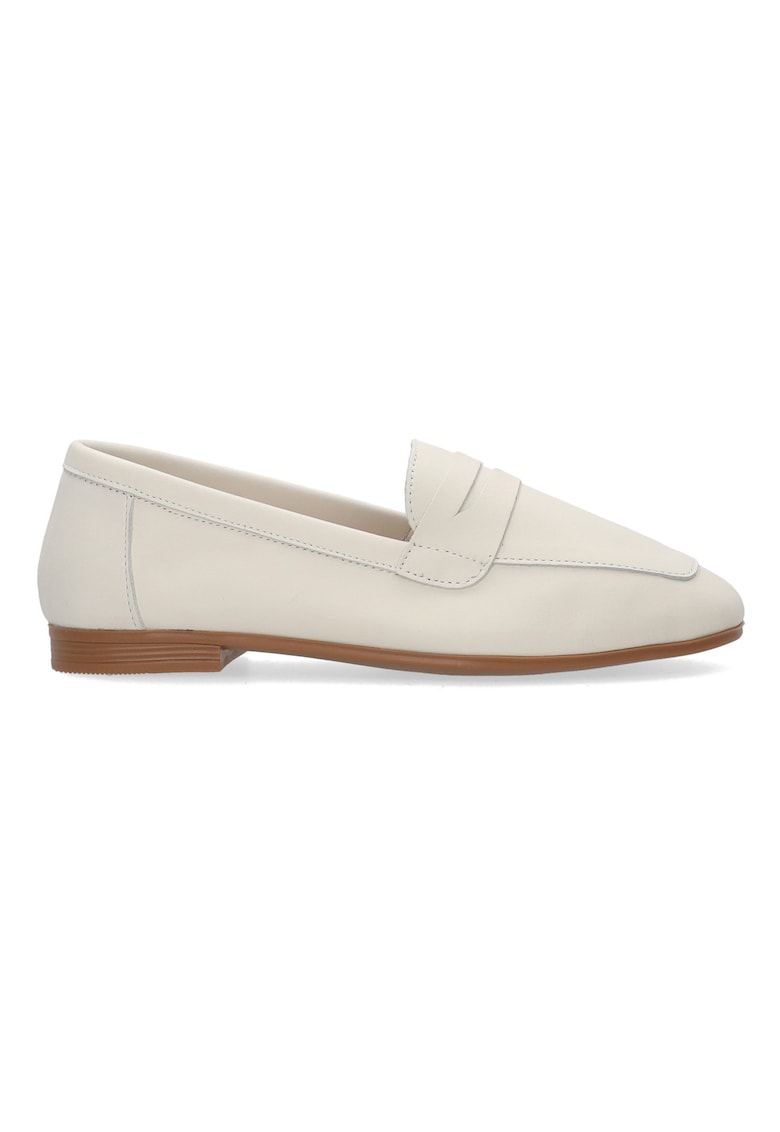 Loafersi din piele cu model uni