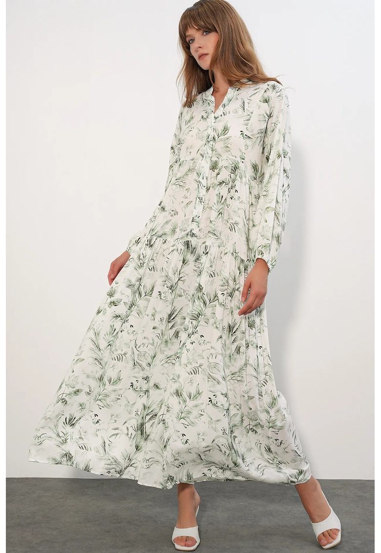 Rochie Maxi - Casual - Multicolor - Etnica - 100% viscoza