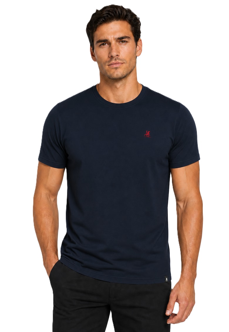 Tricou cu detaliu logo pe piept