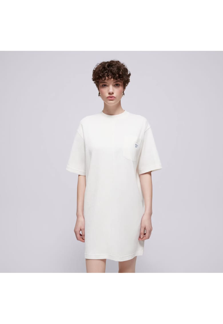 Rochie tip tricou cu maneci cazute -