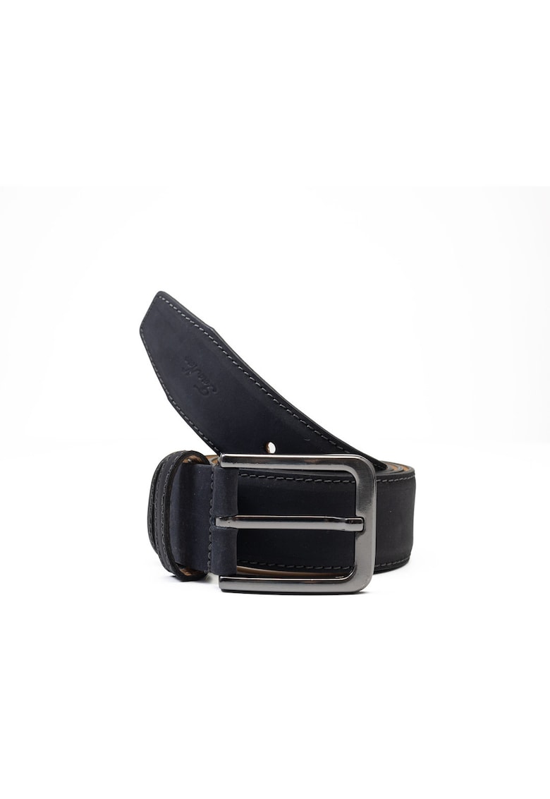 Curea piele barbati - negru - Vang - 115 cm