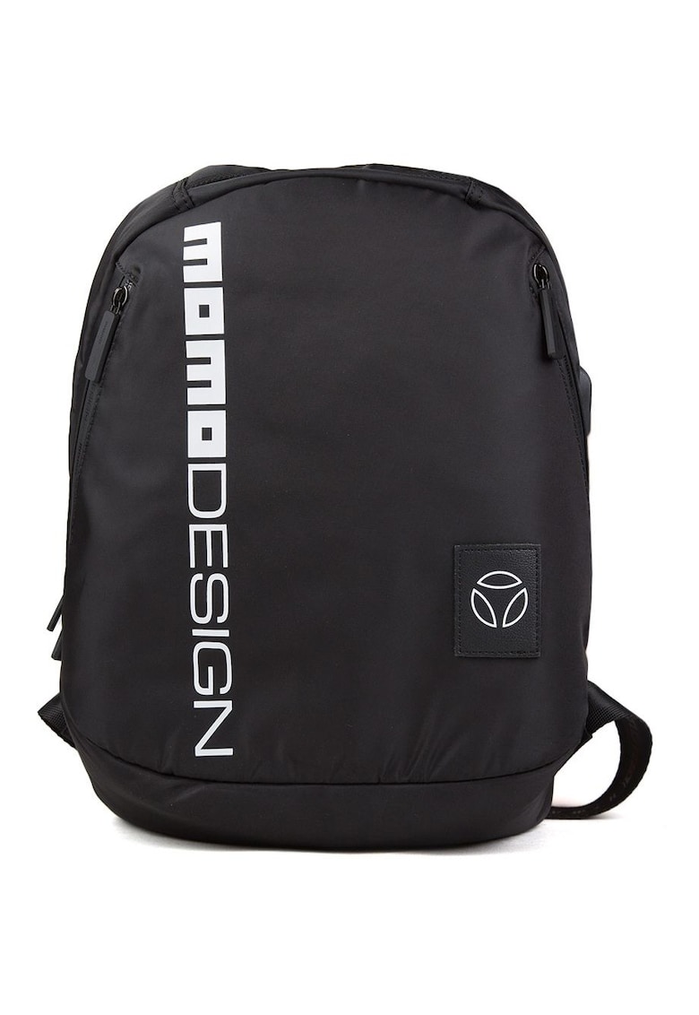 Rucsac textil cu logo contrastant - 27.5x16.5x40.5 cm