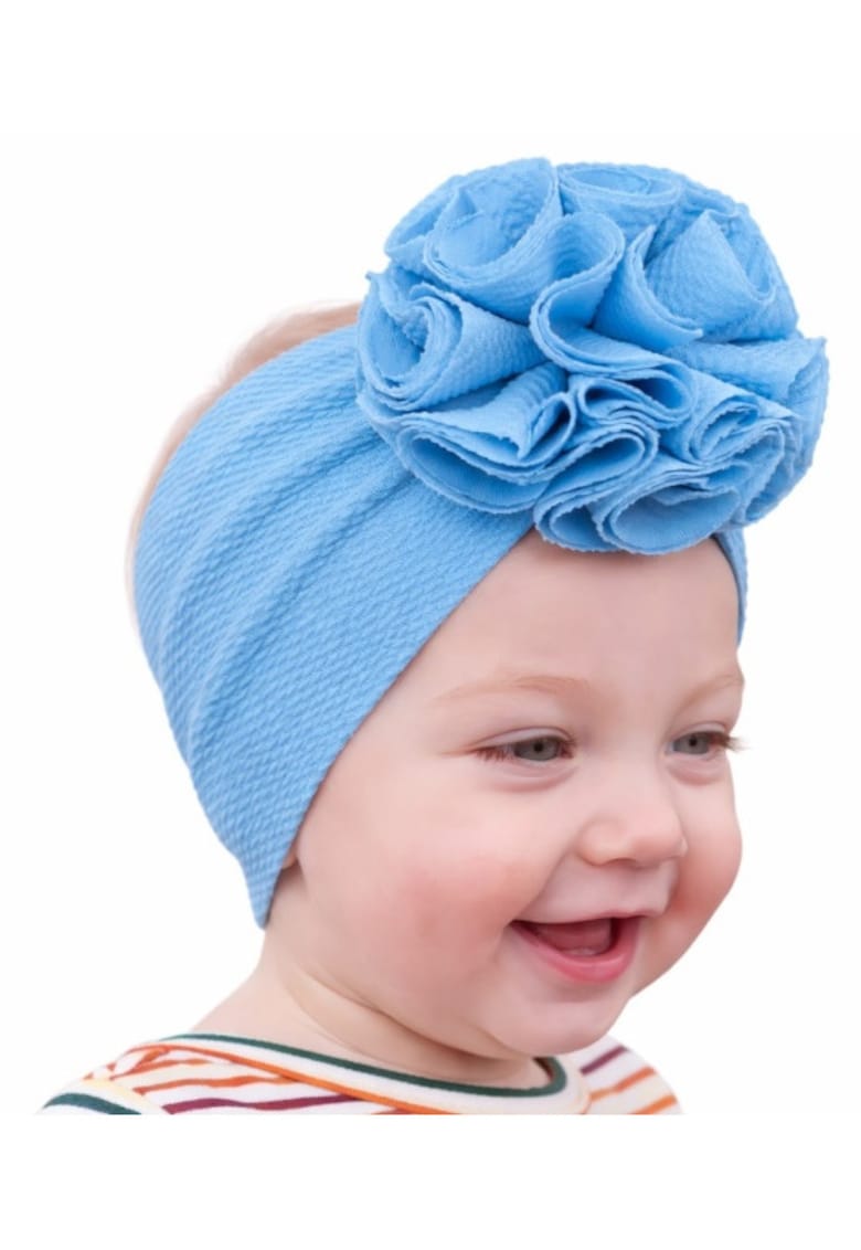 Bentita bleu lata cu floare - Albastru
