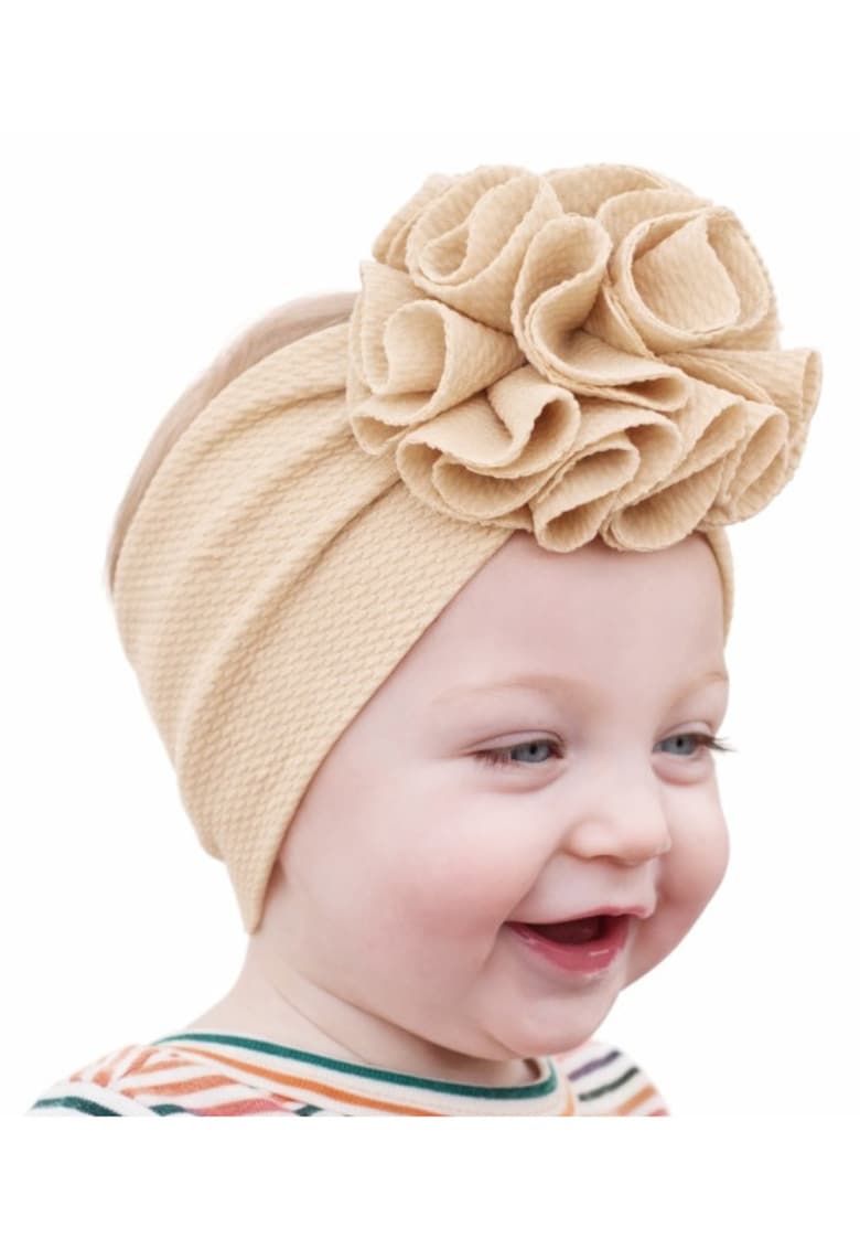 Bentita lata cu floare - Model 0-12 - Crem