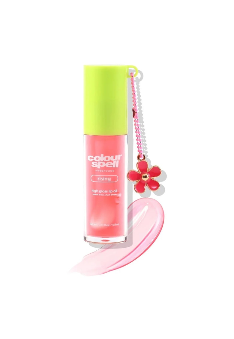 Ulei pentru buze cu efect de luciu intens - High Gloss Lip Oil - nuanta Rising - by Profusion - 5.5 ml