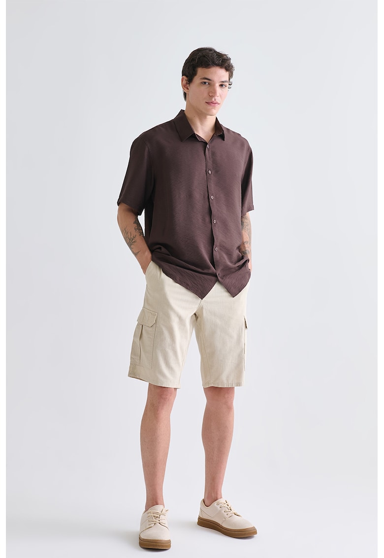 Pantaloni scurti cargo - Crem
