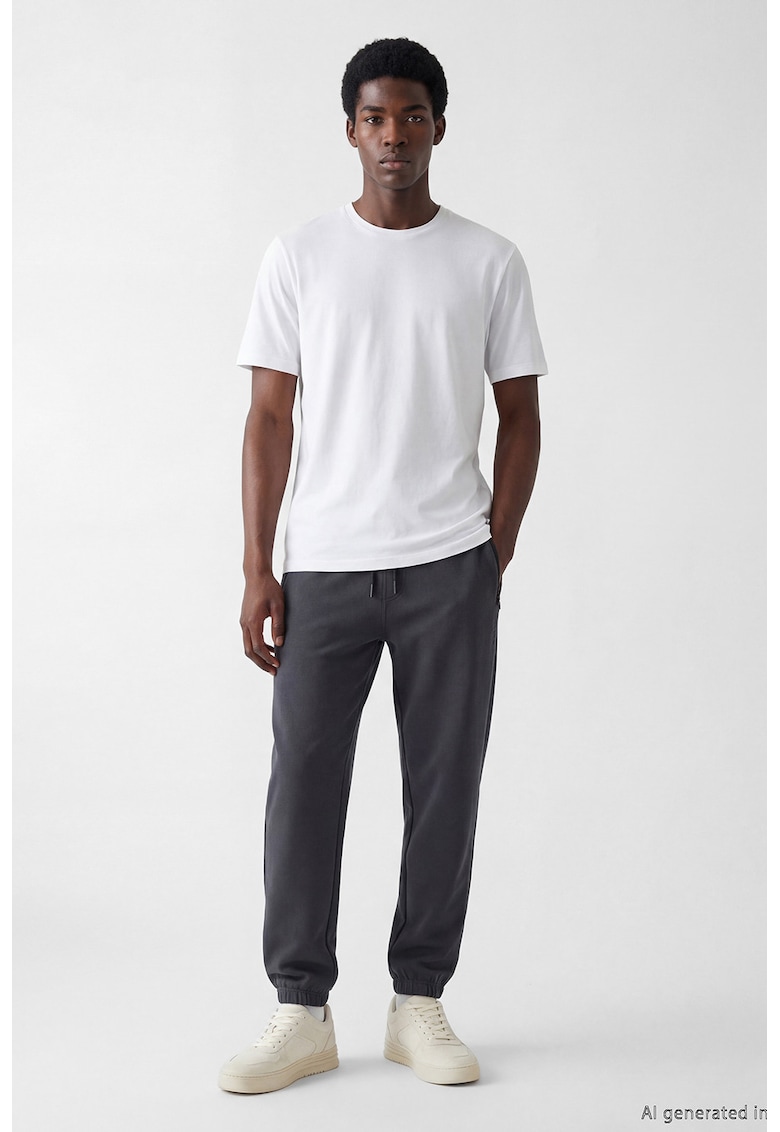 Pantaloni de trening cu snur - Gri grafit