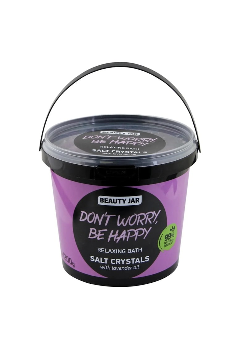 Cristale de baie pentru relaxare - cu ulei de lavanda - Don't worry - be happy - 1200 g