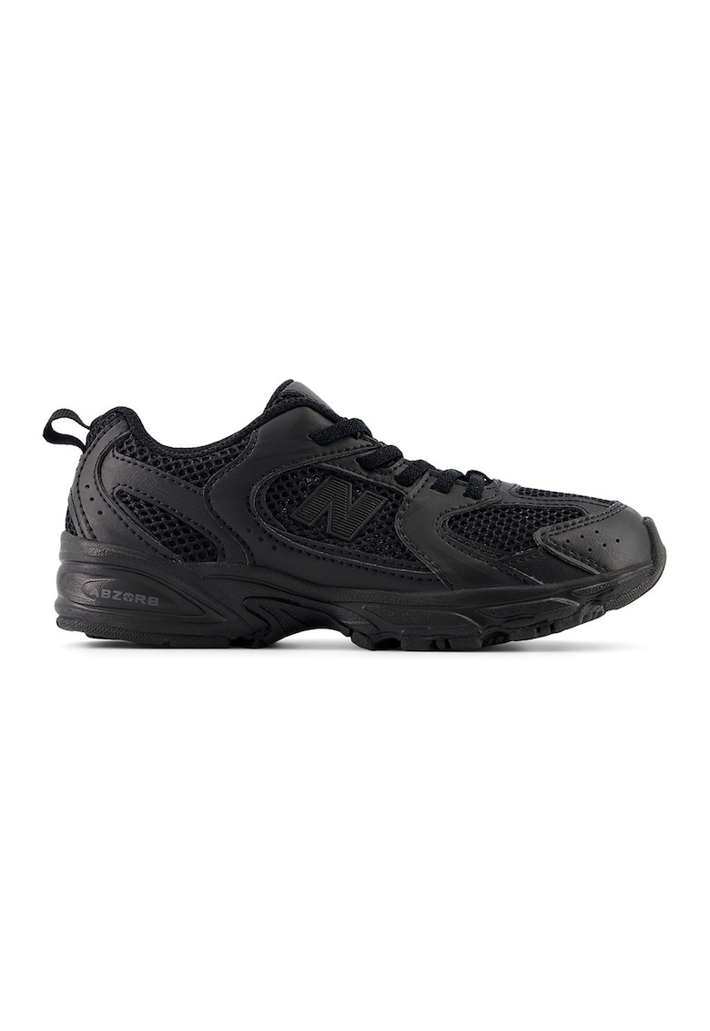 Pantofi sport 530 Bungee cu straturi exterioare din piele intoarsa - Negru