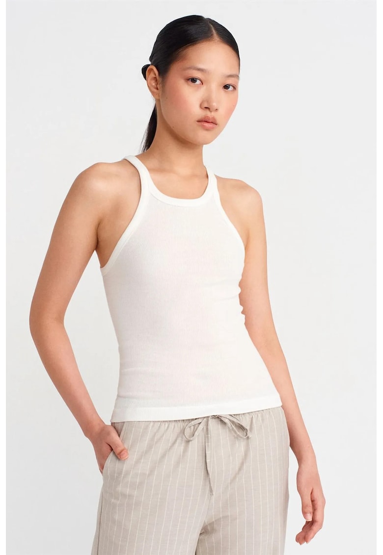 Bluza dama - casual - alb - 100% bumbac