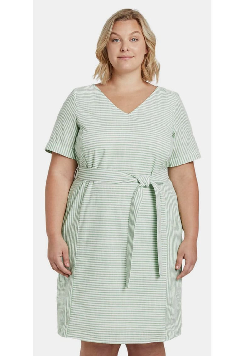 Rochie din bumbac cu dungi -