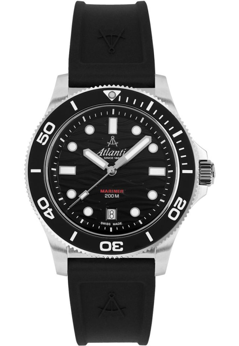 Ceas de barbati 81371.41.69PU negru clasic rezistent la apa