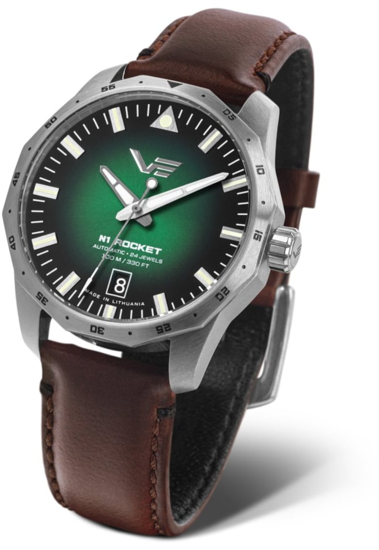 Ceas de barbati NH35A-125A749 verde clasic