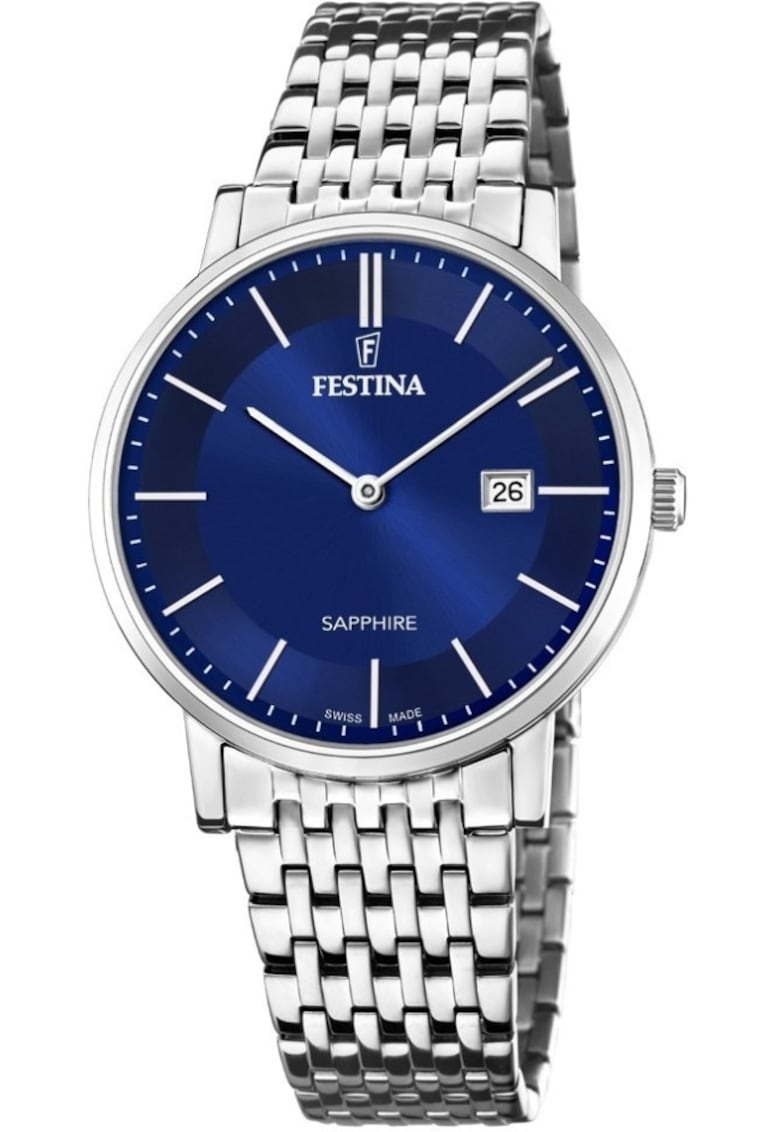 Ceas de barbati 20018/2 intr-o nuanta clasica de bleu - potrivit pentru cupluri