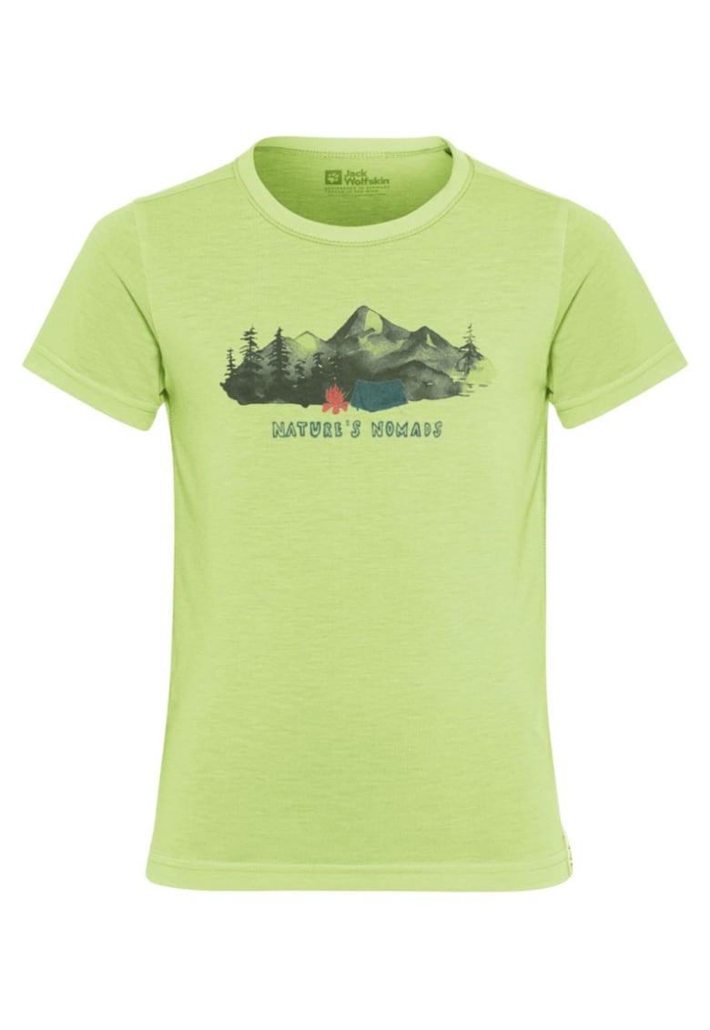 Tricou copii Hiking Graphic SSwqfwqffwq - Verde lime