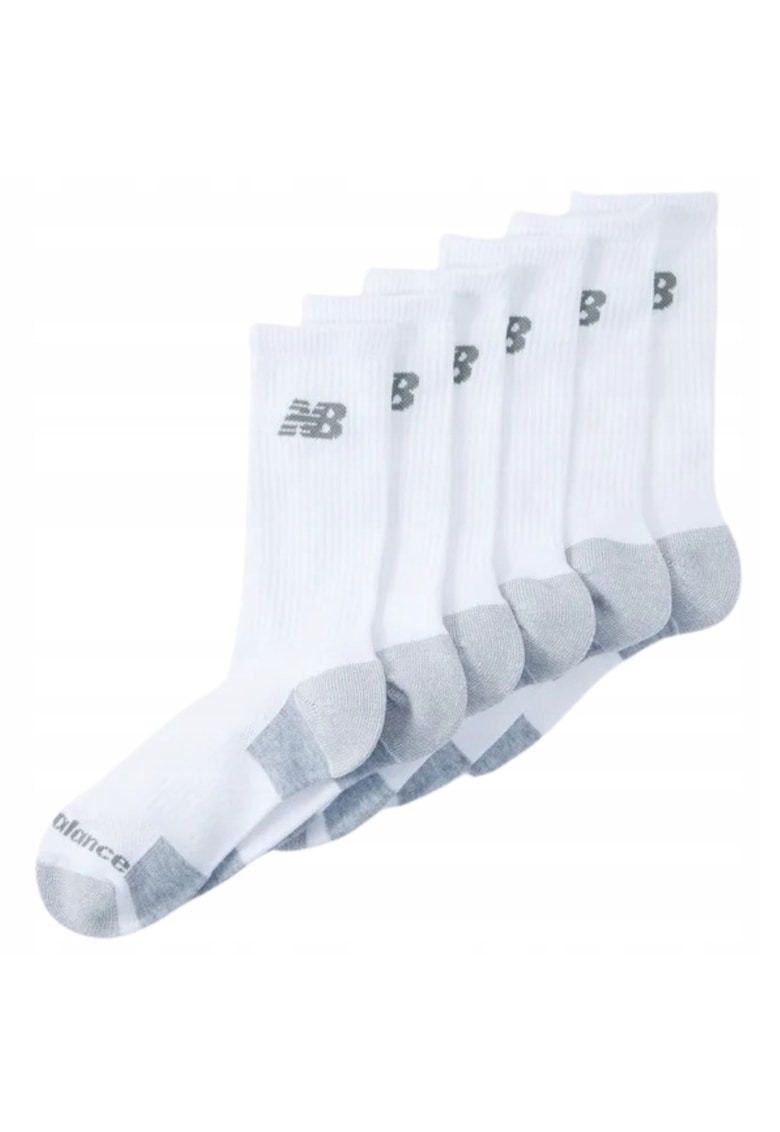 Sosete Sport - Las51356Eu - Material Respirabil Pentru Circulatia Aerului - Tehnologie De Evacuare A Umiditatii Pentru Picioare Uscate - Ajustare Elastica Confortabila - Zone Intarite - 6 Perechi - Alb