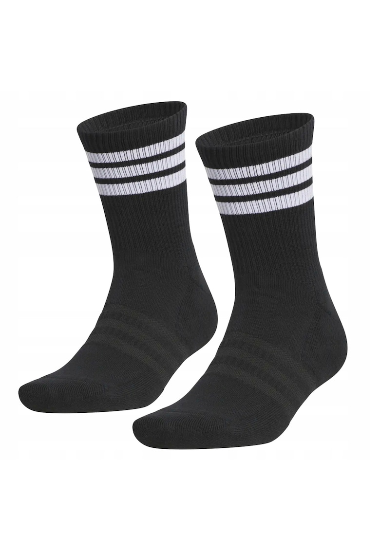 Sosete - Ji7415 - Marime: 43-47 - Croi Clasic Crew (Pana La Gambe) - Utilizare Universala – Pentru Zi Cu Zi Si Sport - Elastic Pentru Prevenirea Alunecarii - Constructie Confortabila Si Usoara - Alb / Negru
