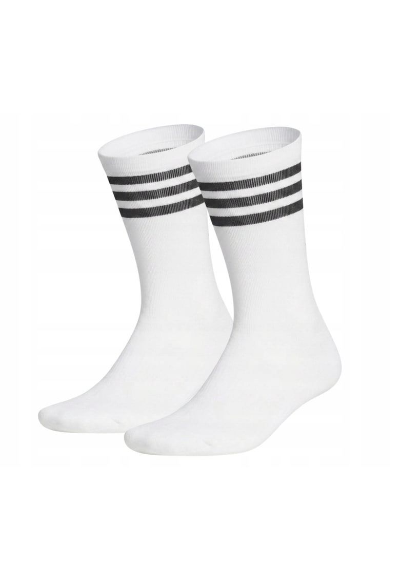 Sosete - Hs5545 - Marime: 40-42 - Croi Clasic Crew (Pana La Gambe) - Utilizare Universala – Pentru Zi Cu Zi Si Activitati - Constructie Usoara Si Confortabila - Elastic Pentru Mentinerea Sosetelor In Loc - Alb